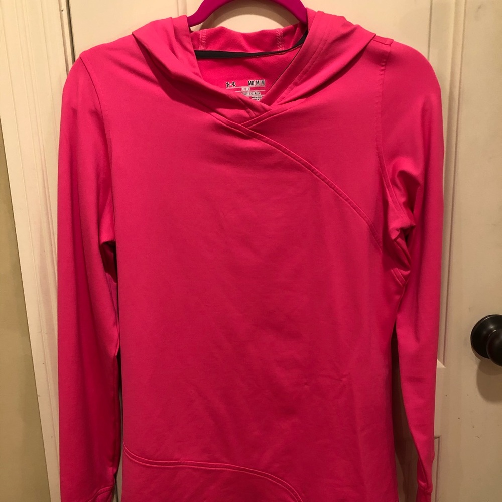 Under Armour pink jacket/hoodie size medium